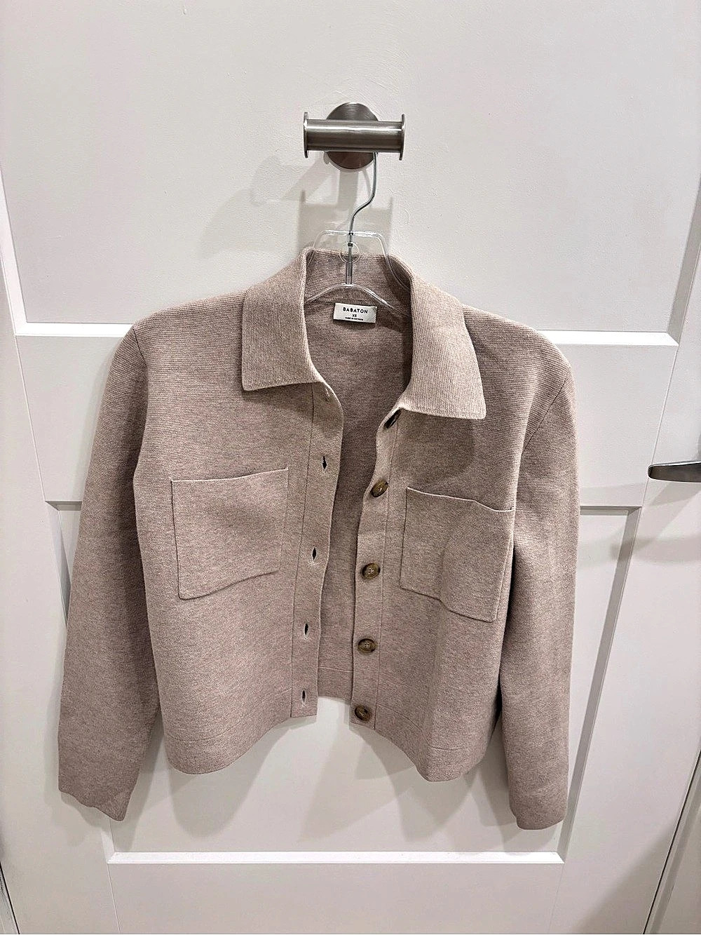 Aritzia Babaton Society Cardigan - Wonder Yarn in Heather Ecru